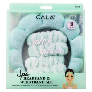 Cala Spa Headband & Wristband Set-VAT $17.47